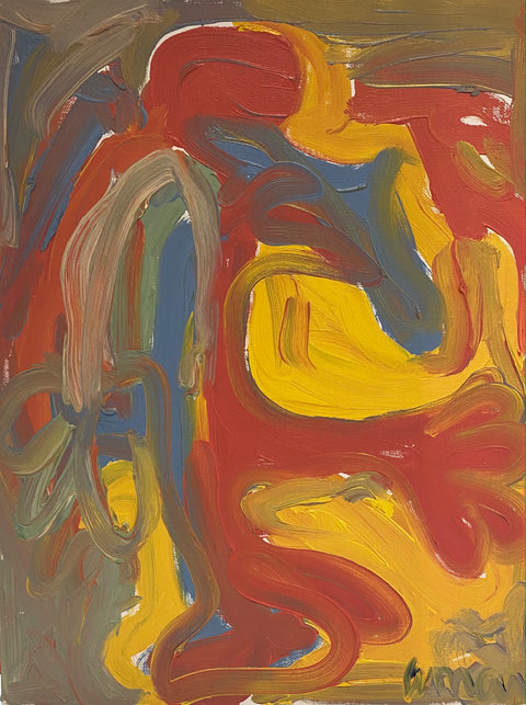 Joseph Amar Figurative Painting, 1976 | Oil on Canvas 14x18